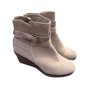 Hush Puppies Beige Ankle Booties